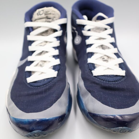 Nike KD 12th Edition 2019-2020 Kevin Wayne Durant Size 8.5 Navy Blue - Picture 4 of 9